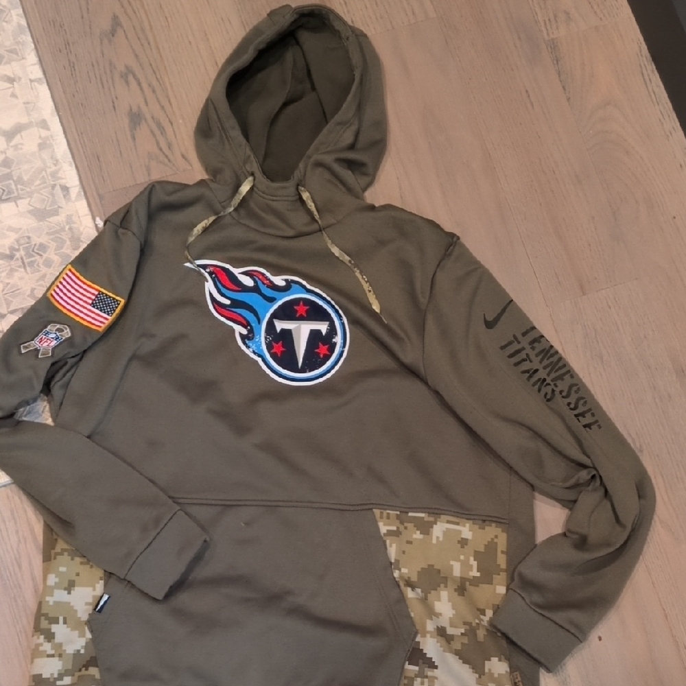 Tennessee Titans Sweatshirt XL Military Hoodie